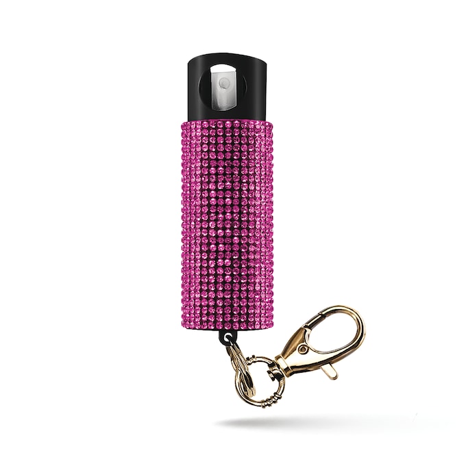 Rhinestone Pepper Spray Keychain with 16-Ft. Range and UV Dye by Guard Dog Security, , large