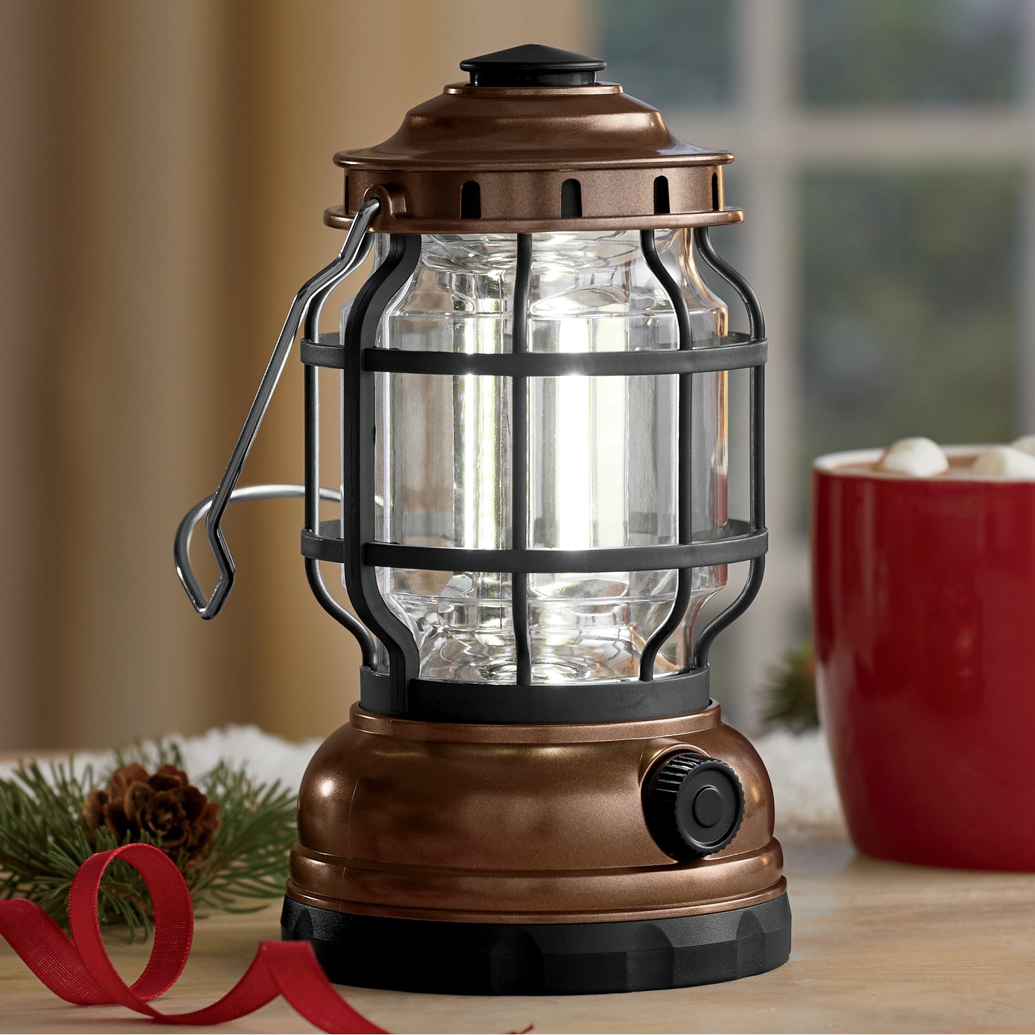 Coppertone LED Lantern | Seventh Avenue