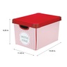 Simplify 60-Ct. Christmas Ornament Storage Organizer, Red White Stripe, large