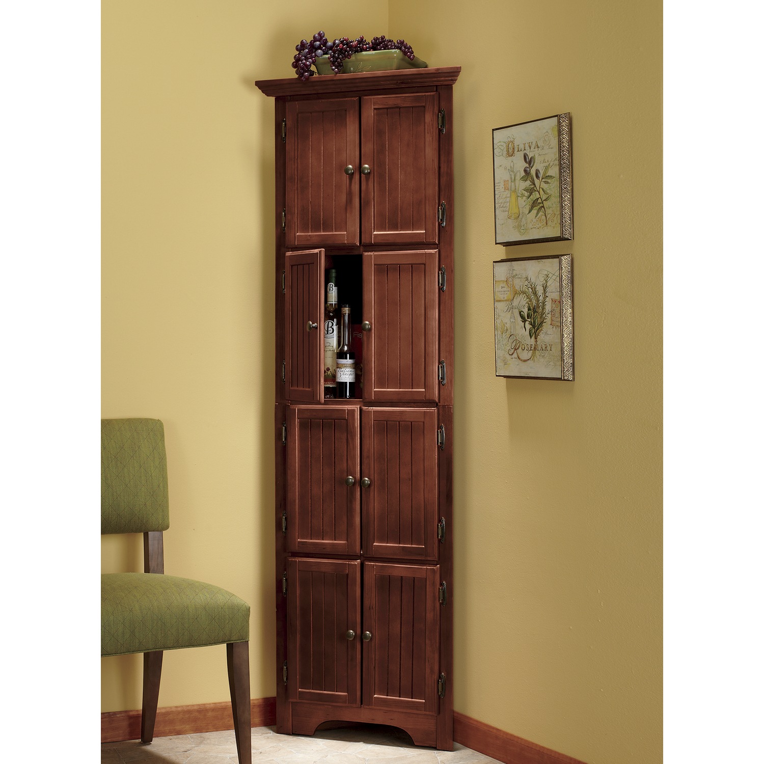 8-Door Corner Cabinet | Seventh Avenue