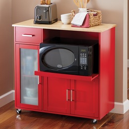 Accent Furniture Portable Pantries Microwave Stands Seventh Avenue Baron Microwave Cart Large