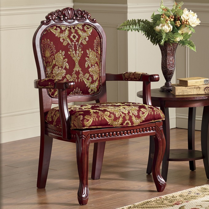 HandCarved Accent Chair Seventh Avenue