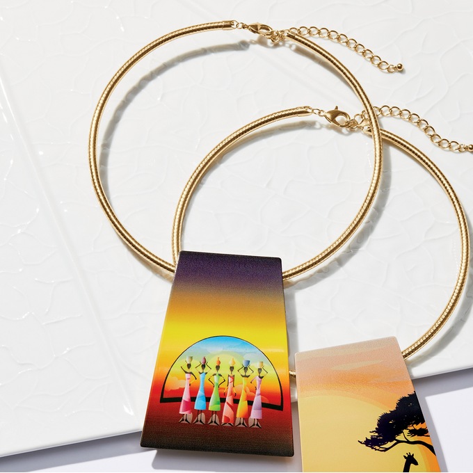 African Dreams Tab Necklace, , large
