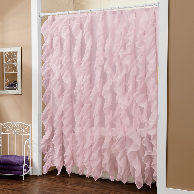 Cascade Shower Curtain, , large