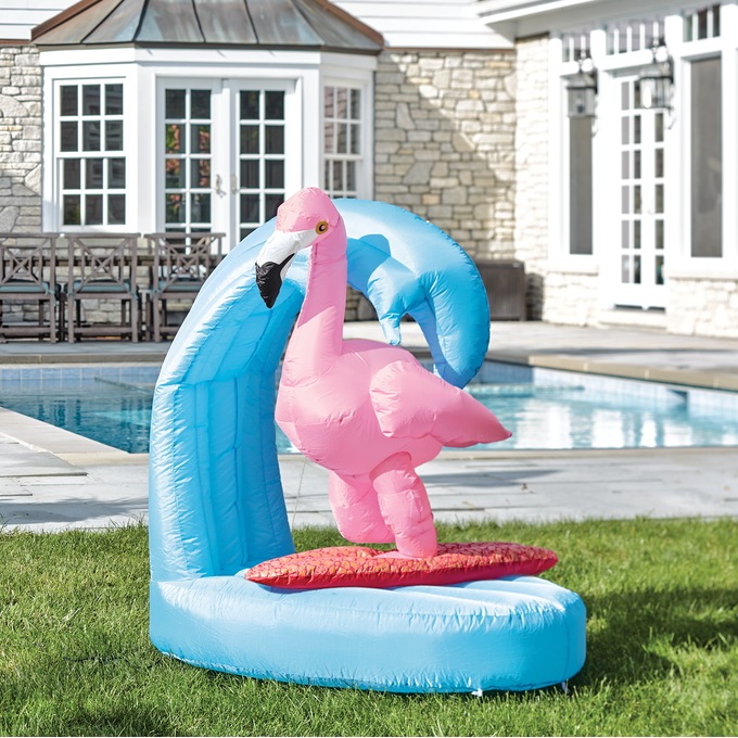 Surfing Flamingo Inflatable, , large