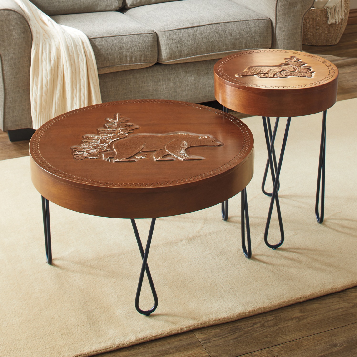 Carved Bear Coffee Table | Seventh Avenue