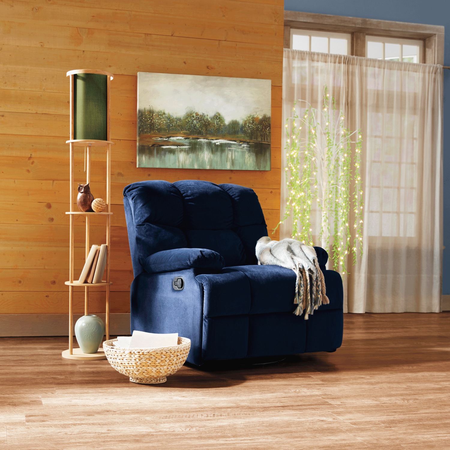 Microfiber Swivel Rocker Recliner | Seventh Avenue