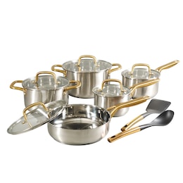 Oster Davinelle 12-Piece Stainless Steel Cookware Set, , large
