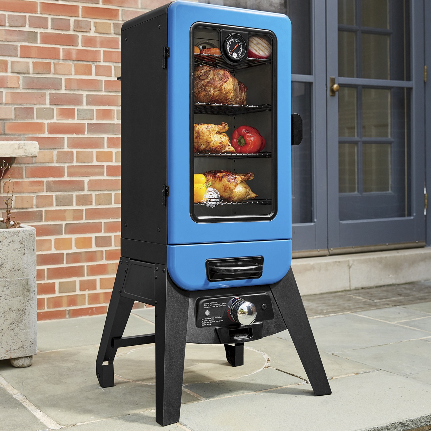 Blue Blazing Electric Smoker by Pit Boss Seventh Avenue