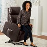 Power Lift Recliner Chair, Faux Leather, , large
