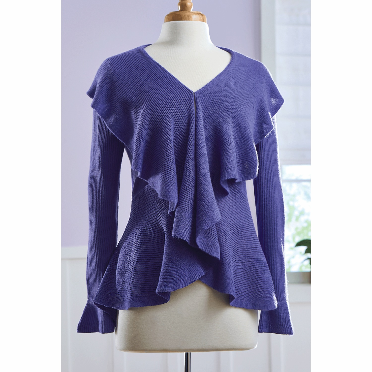 Remy Ruffle Cardigan | Seventh Avenue