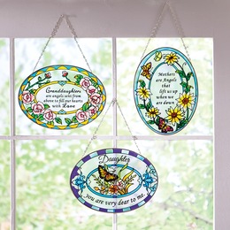 Stained Glass Sentiment Hanging, , large