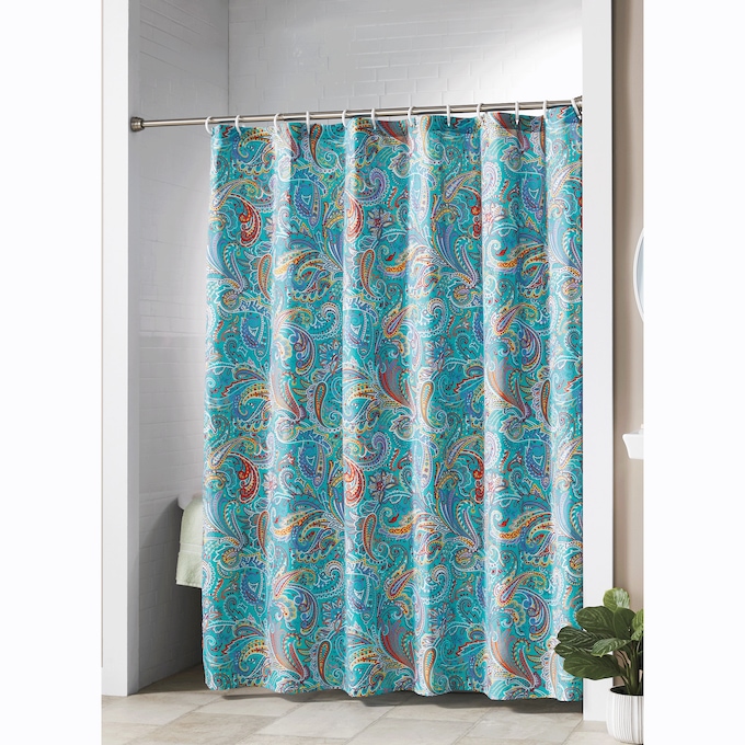 Color Connection Paisley Shower Curtain, , large