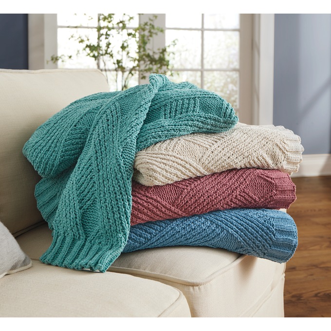 Ultra Soft Chenille Throw, , large