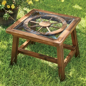 Wagon Wheel Table, , large