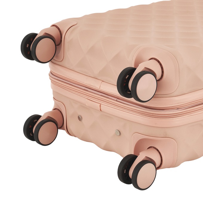 Travelers Club Kensie Expandable Hardside Carry-On, Dusty Pink, large