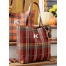 Harvest Plaid Tote, , large