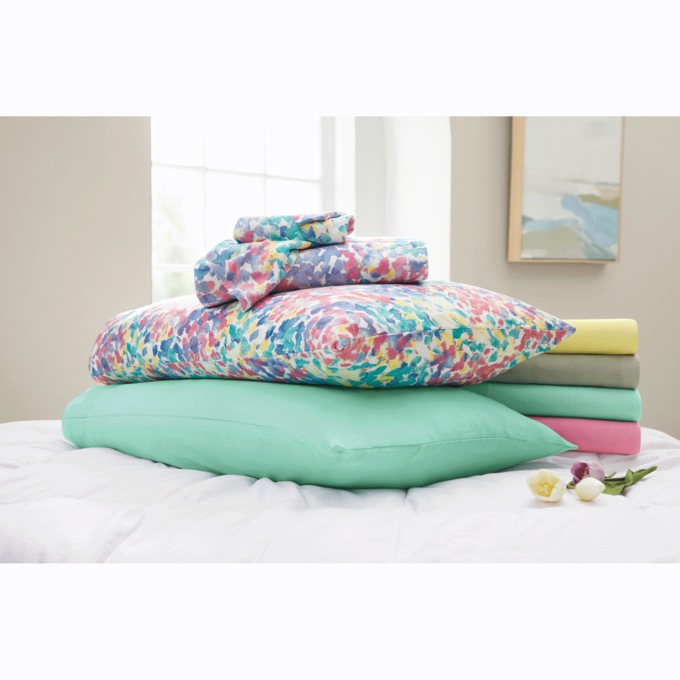Jersey Sheet Set, Pink, large