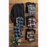 Value2-Piece Men's PJ Set with Crew Top and Plaid Bottoms, , large