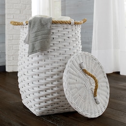 Madeira Rattan Hamper, , large