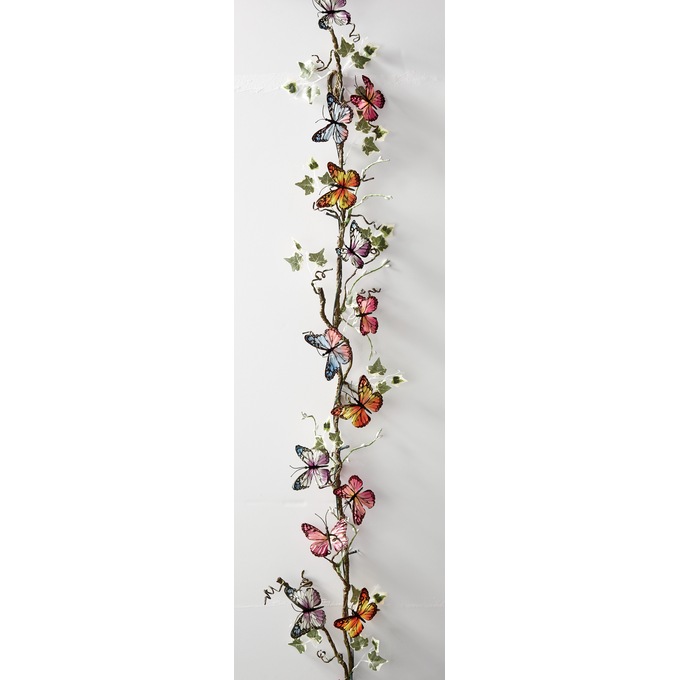 Lighted Butterfly Garland, , large