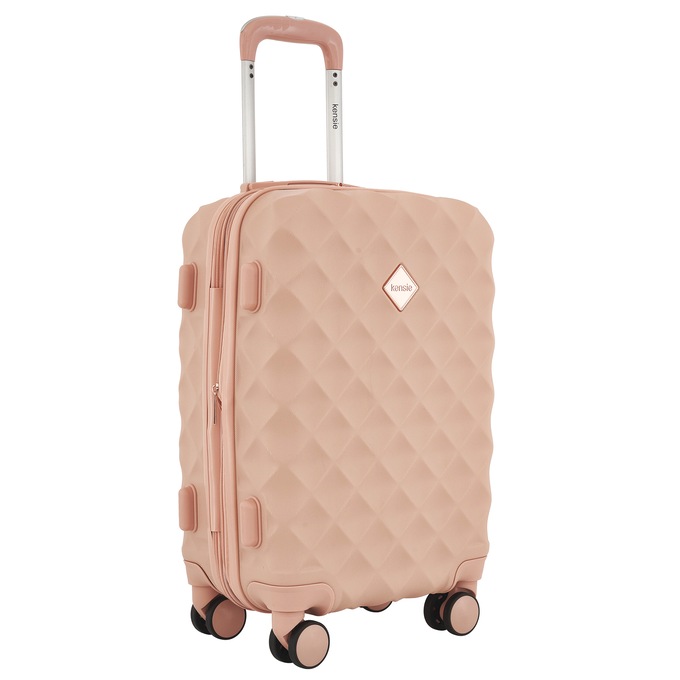Travelers Club Kensie Expandable Hardside Carry-On, Dusty Pink, large