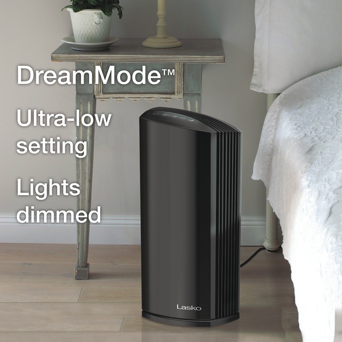 Lasko LP450 Air Purifier with Odor Reduction, Black, large