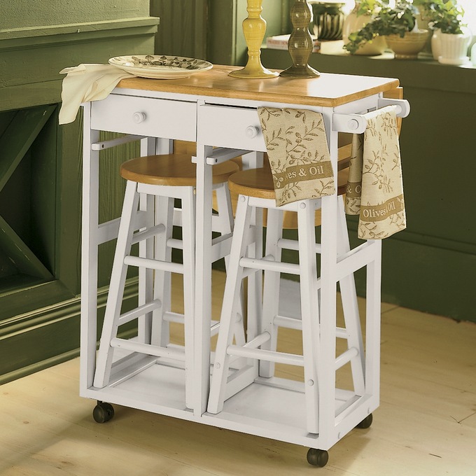 Kitchen Island with Stools, , large