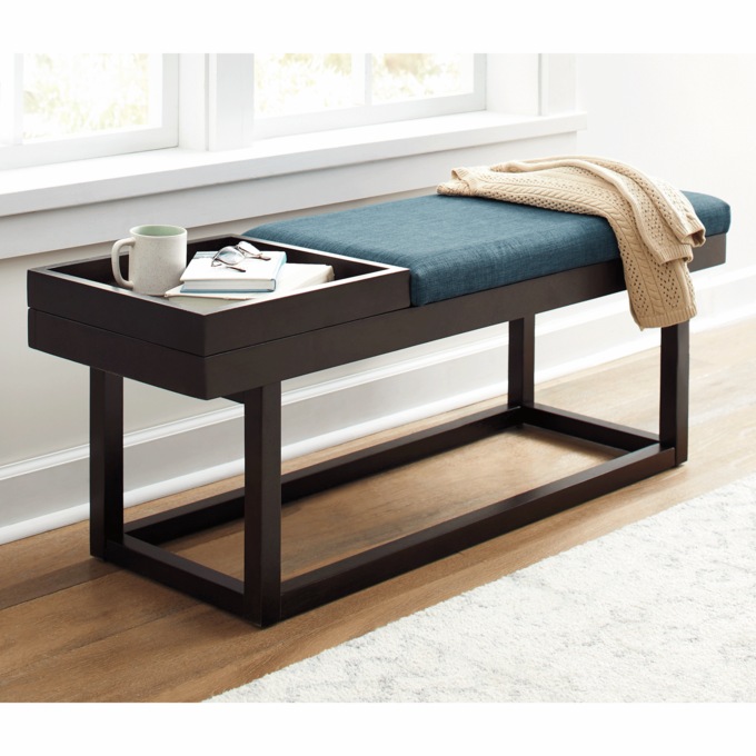 Bench with Side Tray, , large