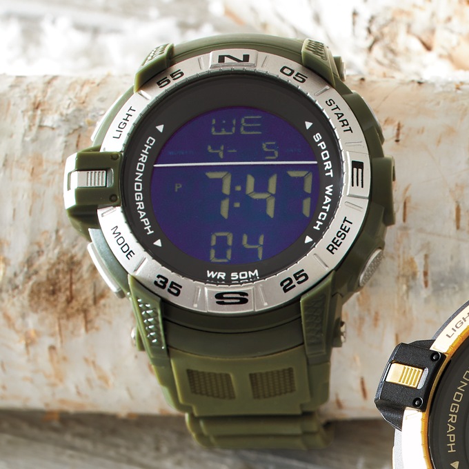 Men's Digital Sport Watch, , large