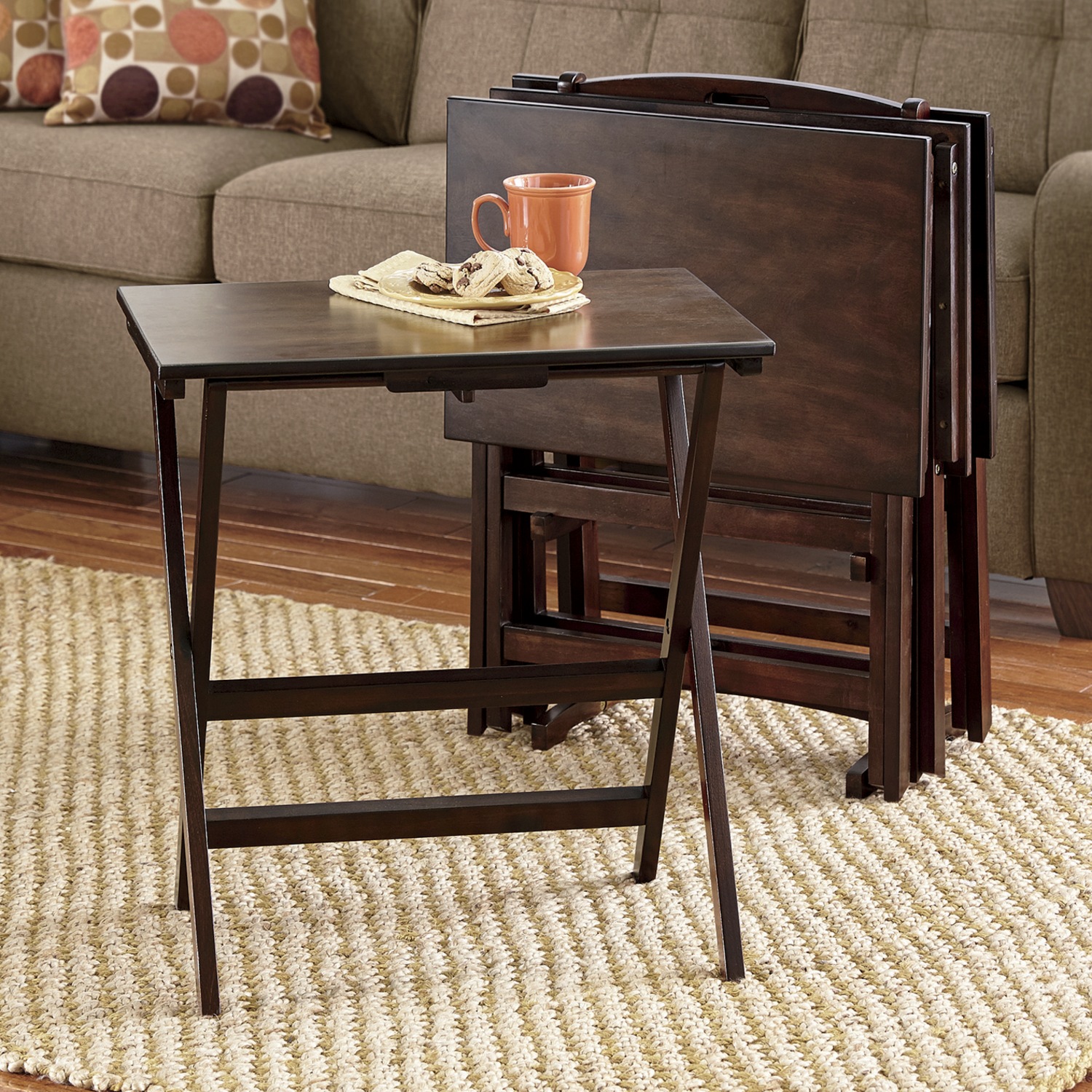 5 Piece Tv Tray Table Set Seventh Avenue 5 Piece Tv Tray Table Set