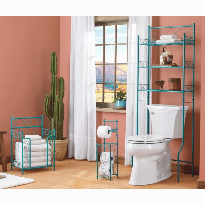 3-Piece Revis Bath Furniture Set, Teal, large