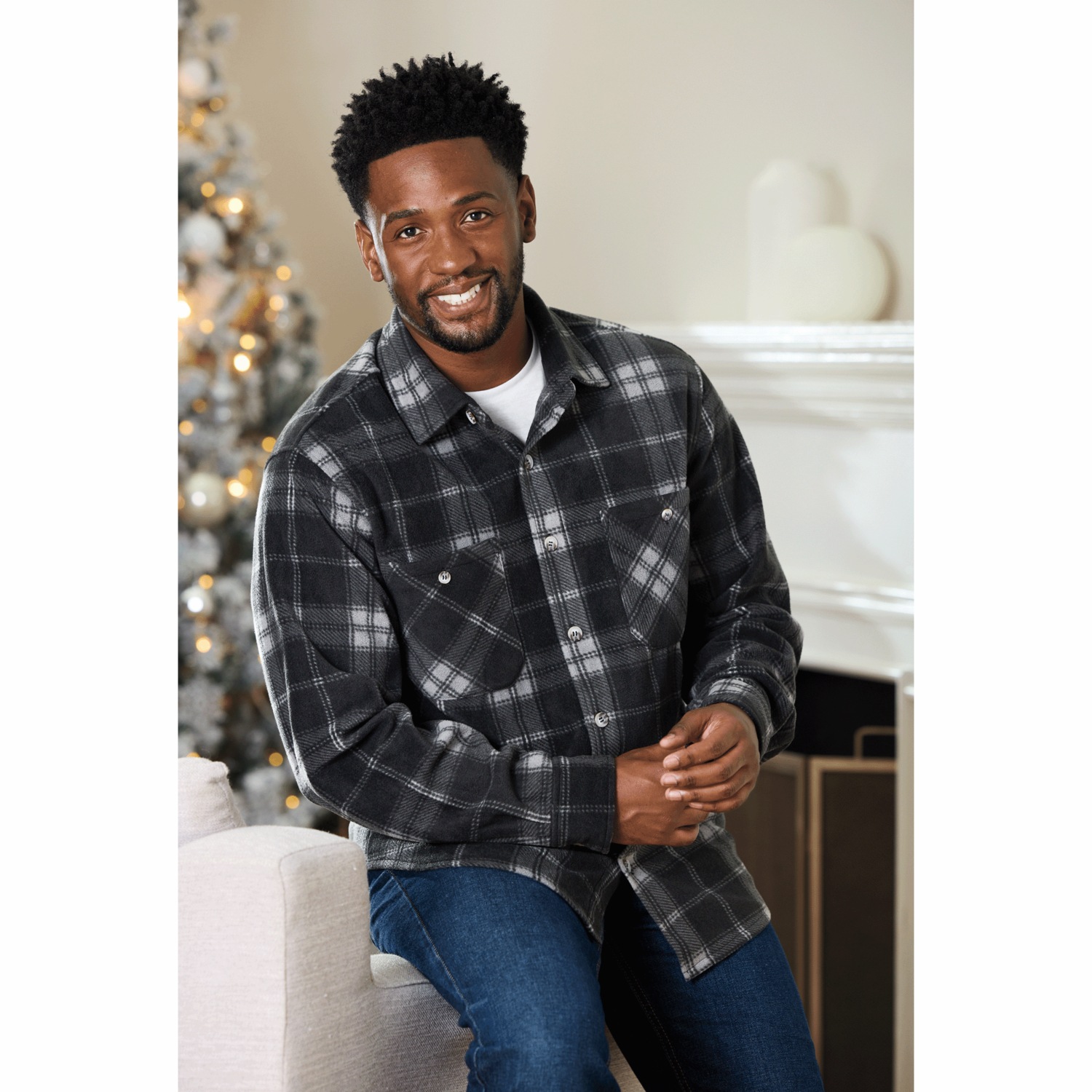 Microfleece Plaid Shirt | Seventh Avenue