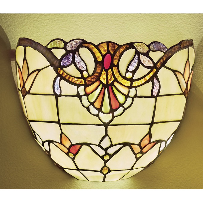 Stained Glass Wireless Wall Sconce Seventh Avenue