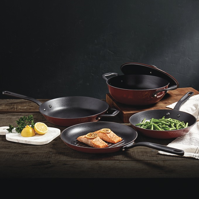 5-Piece Mason Enameled Cast Iron Cookware Set, , large