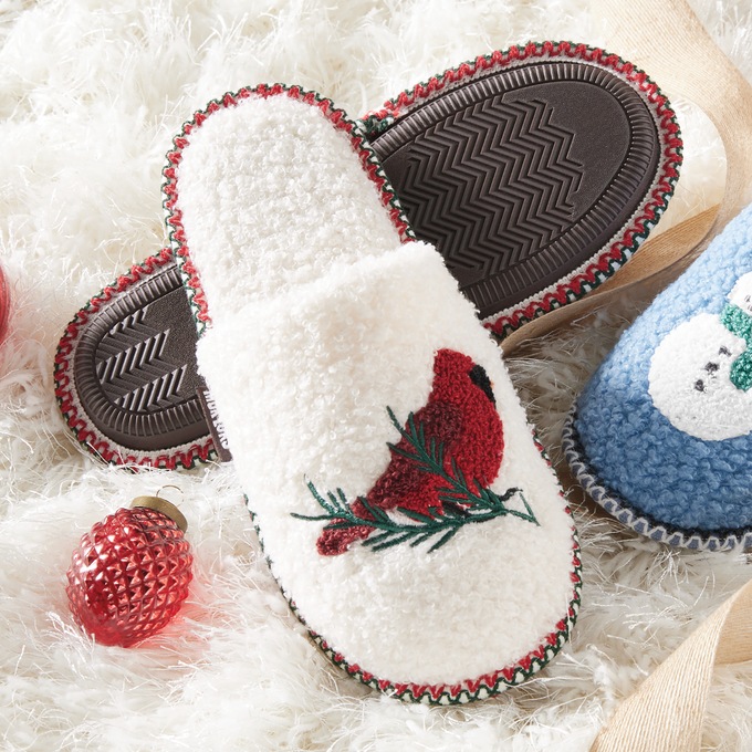 MUK LUKS Festive Novelty Slipper, , large