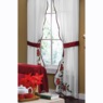 Poinsettia Panel Pair with Tiebacks, , large