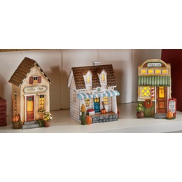 Lighted Harvest Shops, , large