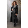 Leah Faux-Leather Women's Full-Length Trench Coat with Belt, , large