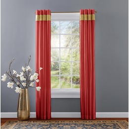 Addison Faux-Silk Single Grommet Panel, , large