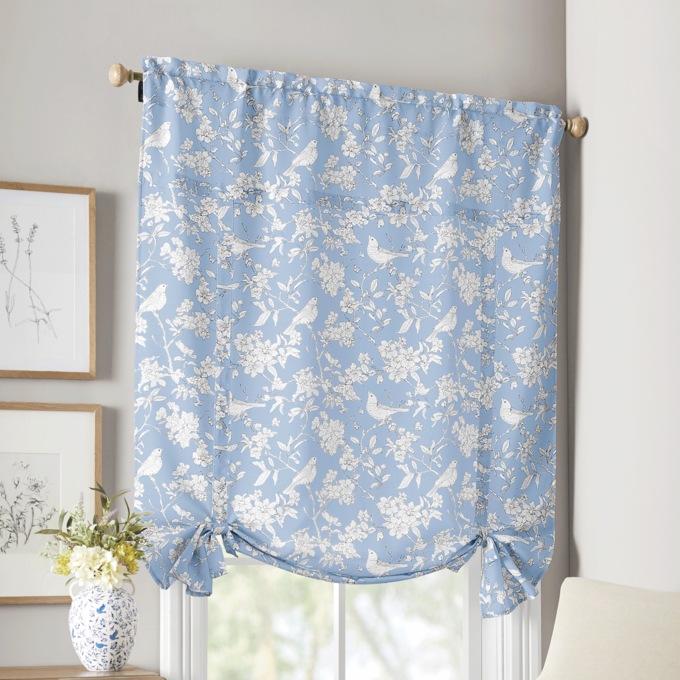 Bird Toile Tie Shade, , large