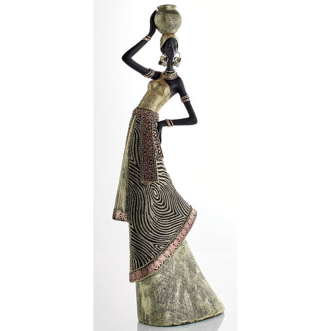 Yatziki African Lady Figurine, , large
