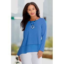 Sheer Bliss Top, Blue, large