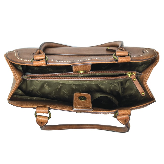 B.O.C. Edgewood Satchel, Saddle, large