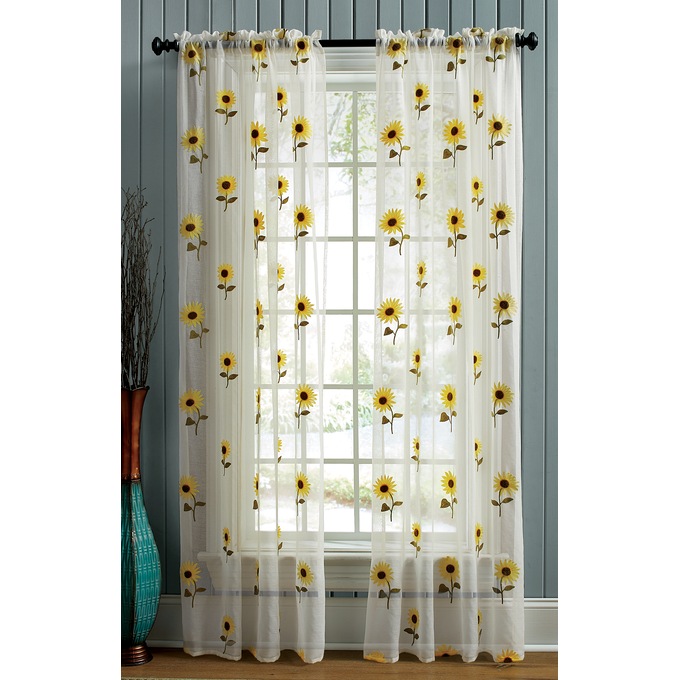 Sunflower Sheer Panel, , large