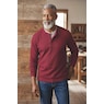 Men's Thermal Cotton-Blend Henley, , large