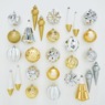 27-Piece Set of Christmas Ornaments, Gold Silver, large