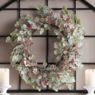Frosted Mini Grape Leaf Wreath, , large