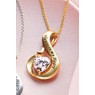 Cubic Zirconia Always in Heart Pendant, , large