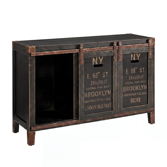 Rustic Media Stand, , large